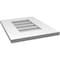 Ekena Millwork Vertical Surface Mount PVC Gable Vent: Non-Functional, w/ 3-1/2"W x 1"P Standard Frame, 14"W x 18"H GVPVE14X1801SN - alternate 2